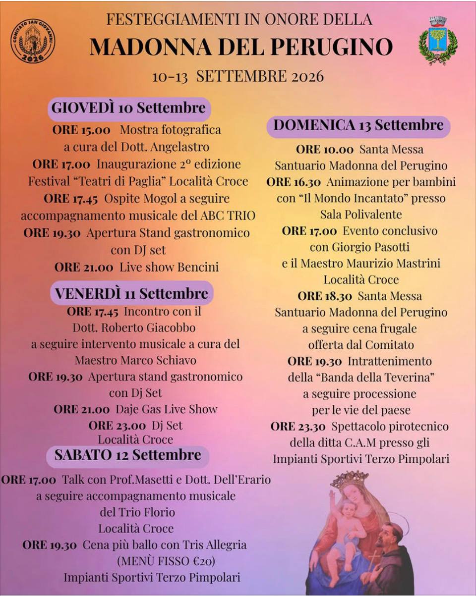 Festeggiamenti in Onore della Madonna del Perugino