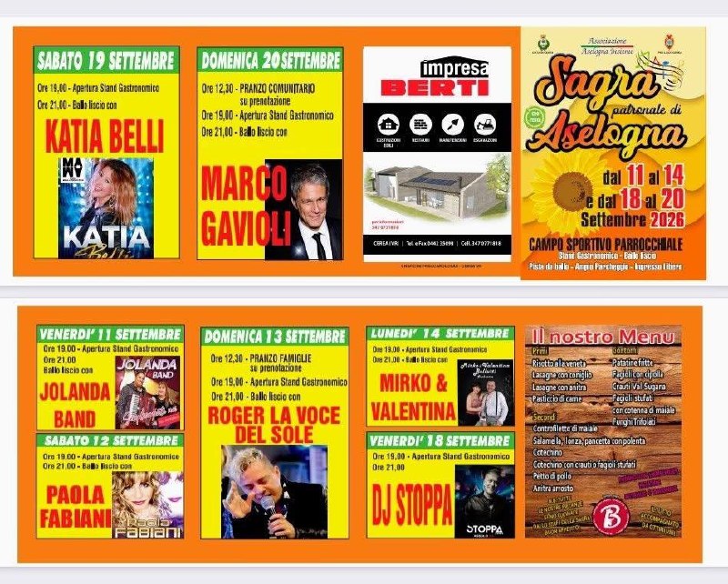 Sagra patronale di Aselogna