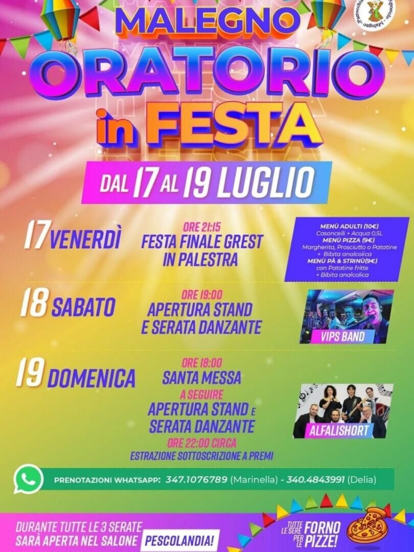 Oratorio in festa